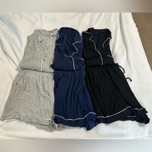 Bundle Auden Cloud Knit Shorts Pajama Set in Gray, Navy & Black a size XL/XXL